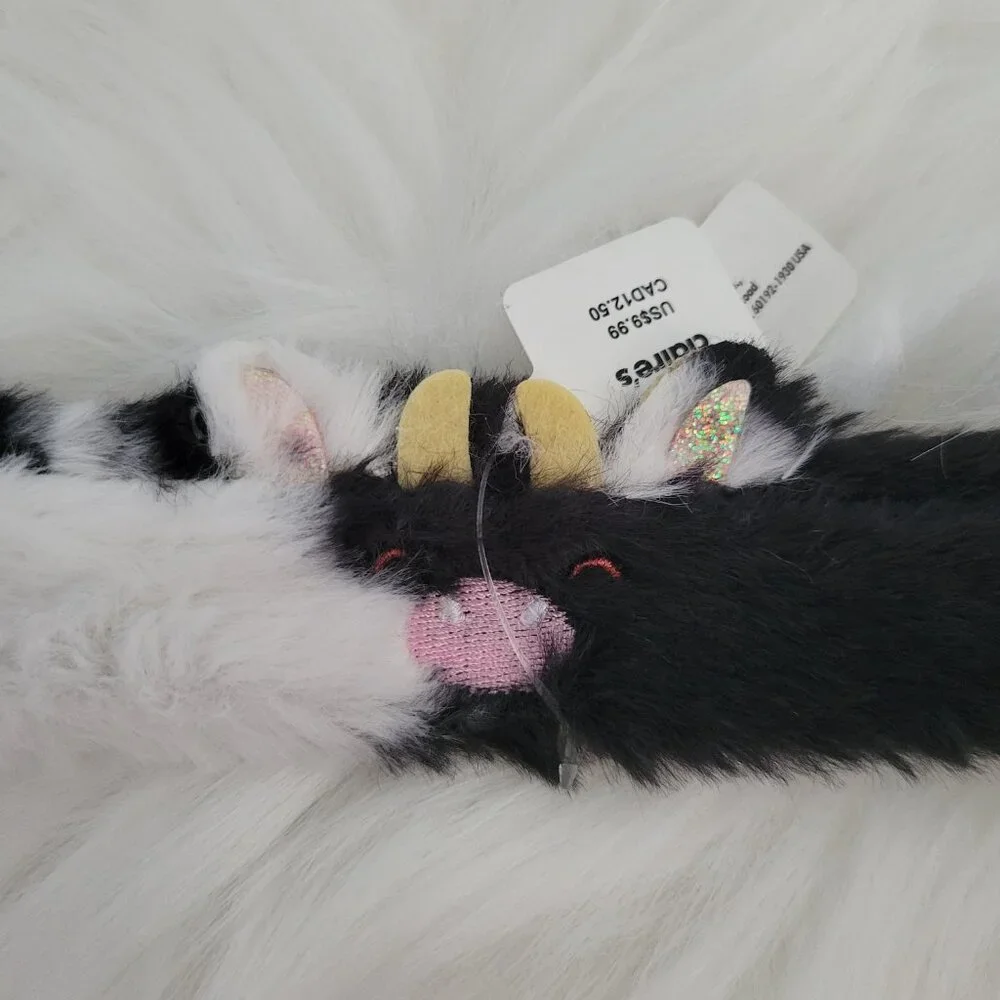 Claire's Plush Slap Bracelet Set